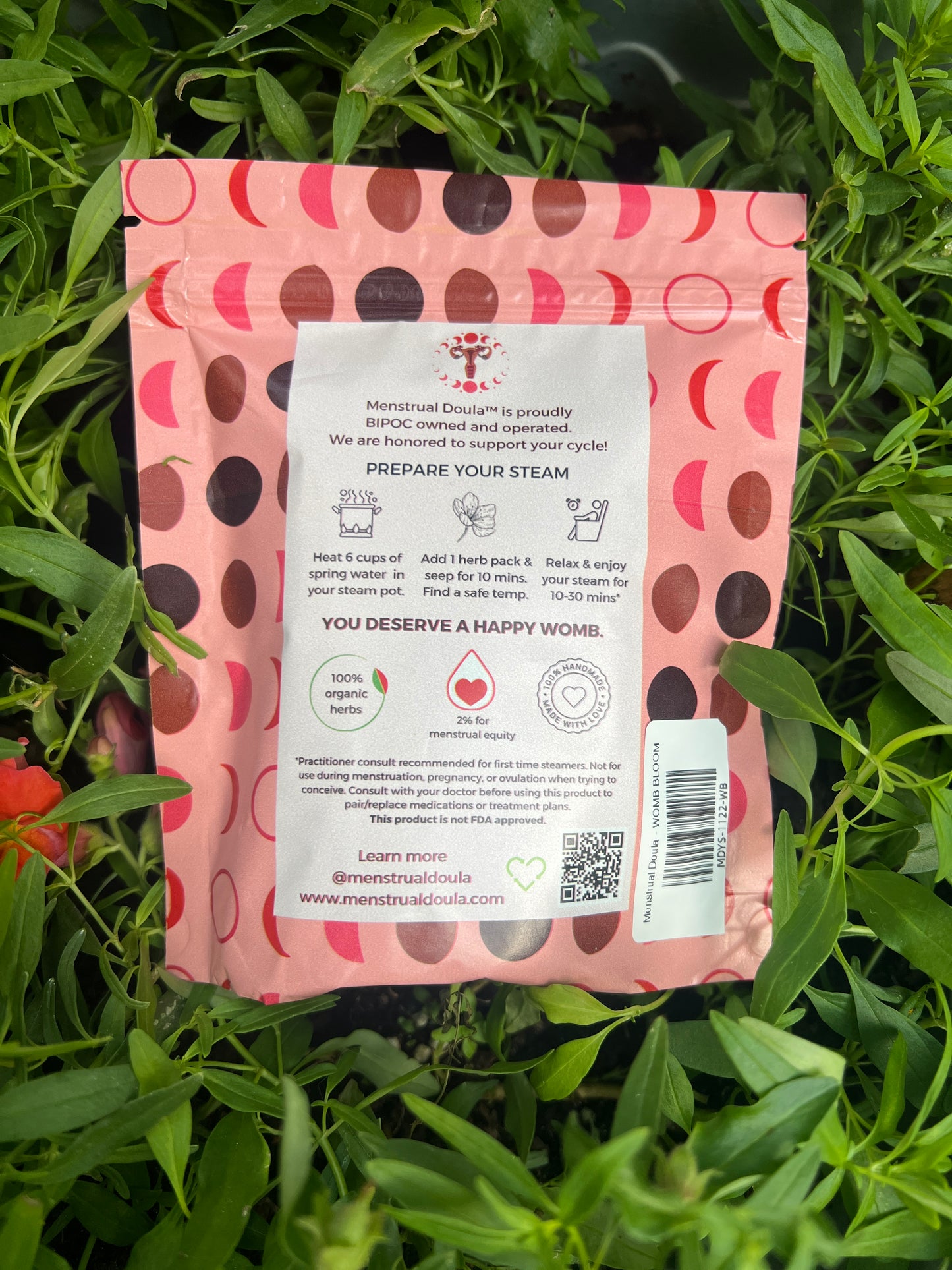 Womb Bloom - Premium Organic Yoni Steaming Herbs - 5 Pack